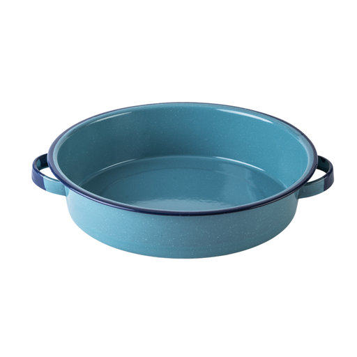 Bandeja de peltre Cinsa 34 cm 5.2 litros azul turquesa