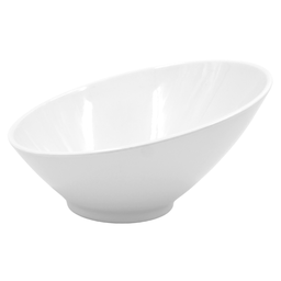[1162557] Bowl inclinado 25 cm melamina blanca