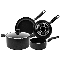 [11901293] Batería de Cocina T-fal Inicia negra 5 piezas