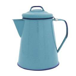 [368444] Cafetera de peltre Cinsa 1.5 litros azul turquesa