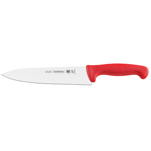 Cuchillo Chef 12 Mango Rojo Pro Series