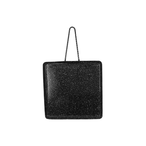 [1542111] Comal cuadrado chico 24 cm acero porcelanizado moteado