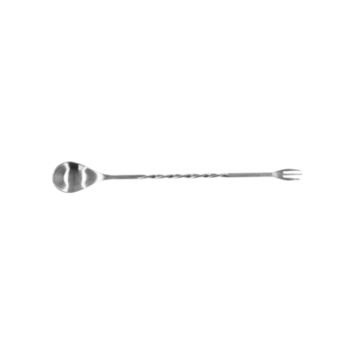 [9990087] Cuchara de bar con tenedor de acero inoxidable BS-II