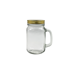 [1332222] Frasco Mason Jar c/asa c/tapa 480 ml