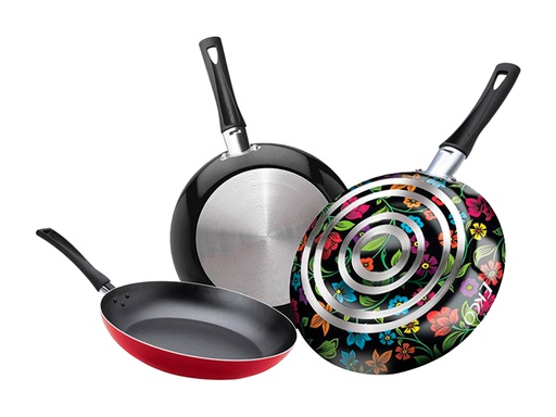 [182628] Juego de 3 Sartenes Ekco Origenes 18, 20, 24 cm