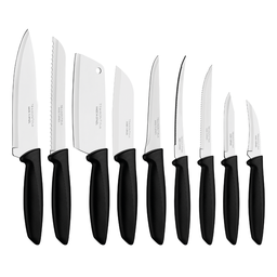 [5011554] Juego de cuchillos 9 piezas negro Plenus Tramontina