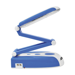 [1475124] Lámpara de escritorio con brazo flexible azul Adir