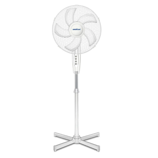 [676081] Ventilador de pedestal 16" American 5 aspas Blanco