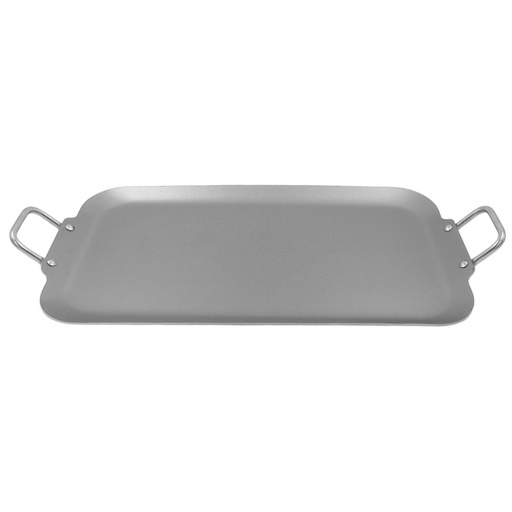 [1553118] Plancha doble quemador con antiadherente@
