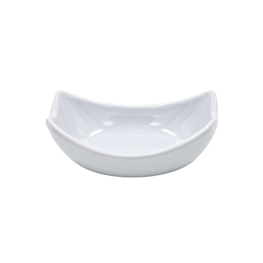 [1162562] Platito para tapas 8 x 5 cm melamina blanca brillante (50)