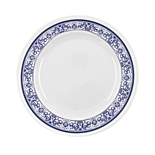 Plato extendido 10&quot; 24.5 cm melamina talavera azul