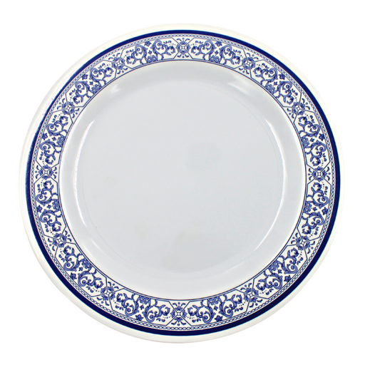 [1284364] Plato extendido 11" 28 cm melamina Talavera azul