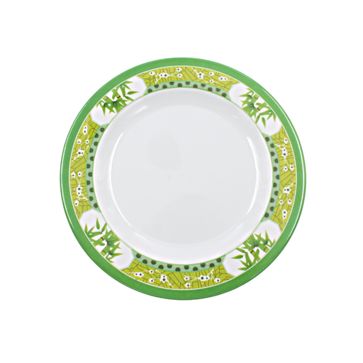 [1284127] Plato extendido 8 " 20 cm melamina Bambú Verde Clorofila