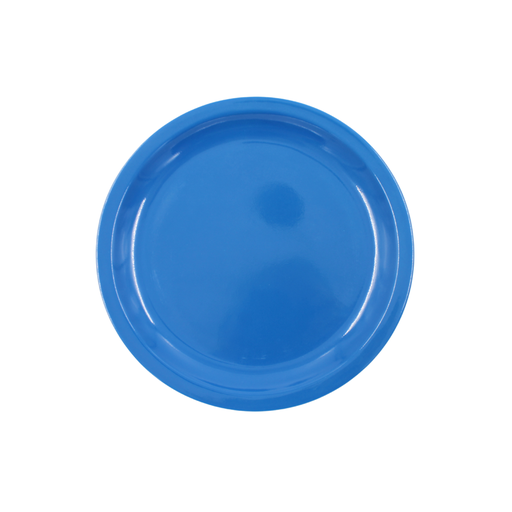 [1284209] Plato extendido 8 pulgadas (20 cm) melamina azul