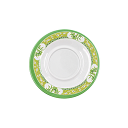 [1284141] Plato para taza 15 cm melamina Bambú Verde Clorofila