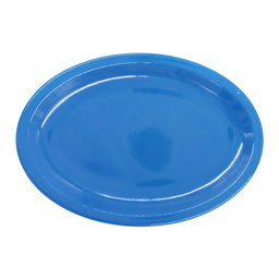 [1284224] Plato oval 11.5&quot; 29 cm melamina azul