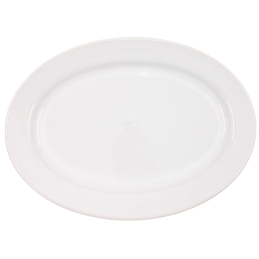 [368245] Platon Oval 33 cm Blanco Glacial Santa Anita