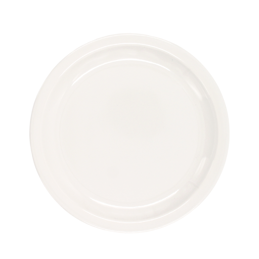 [1162673] Plato trinche 9 pulgadas melamina blanca Domestica Tavola