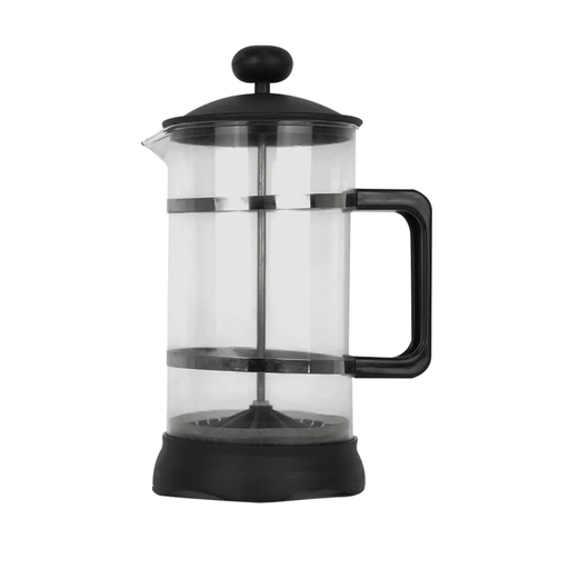 [9990131] Prensa para café de cristal con tapa negra 1 L