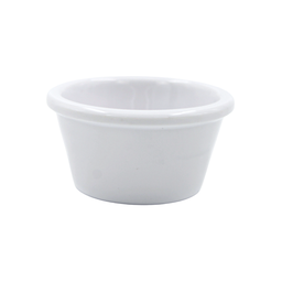 [1162538] Ramekin 2 onzas 7 x 4 cm melamina blanca brillante